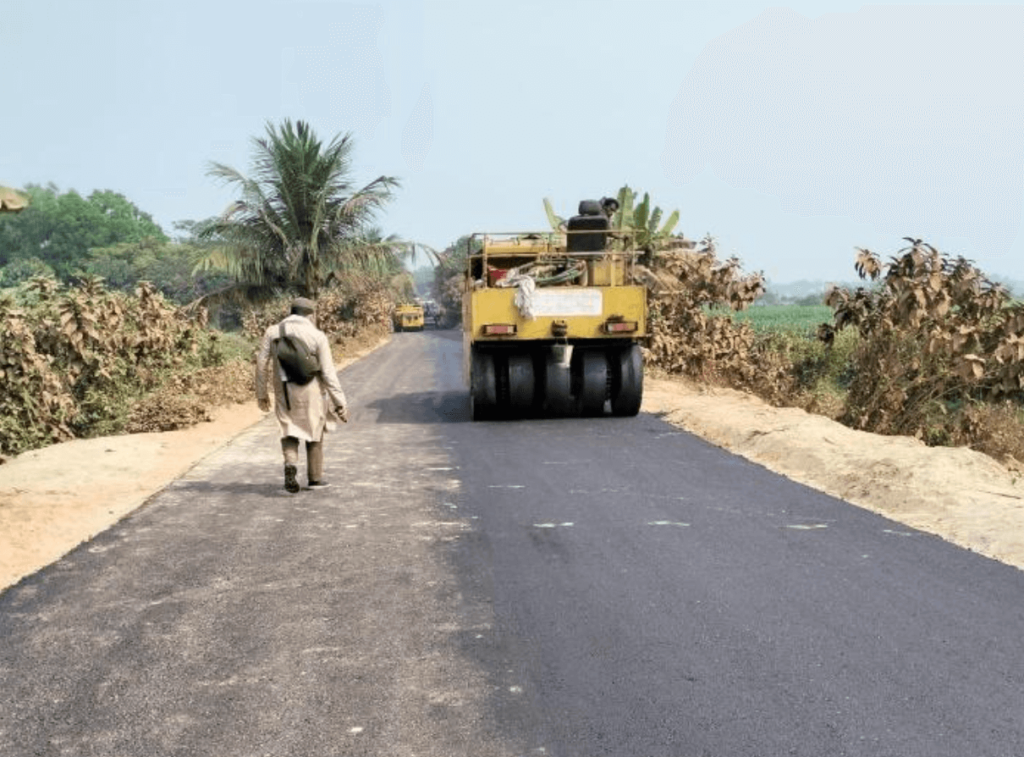 Image of a road construction.